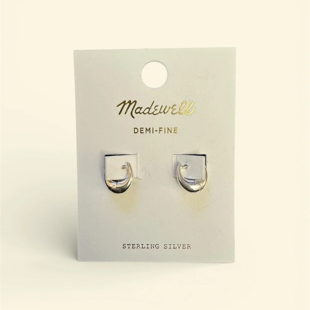 Madewell Silver Demi-Fine Earrings